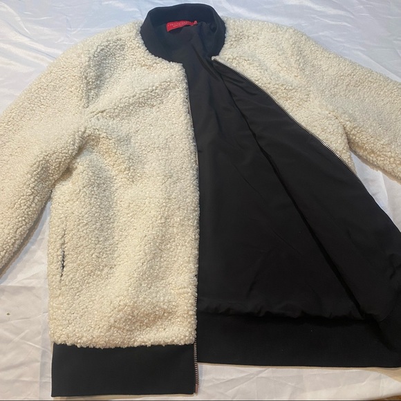 n:PHILANTHROPY IRIE SHERPA FAUX SHEARLING BOMBER SIZE LARGE - Picture 4 of 9